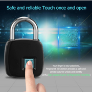 Smart Anti Theft Fingerprint Padlock - Gadgets Paradise